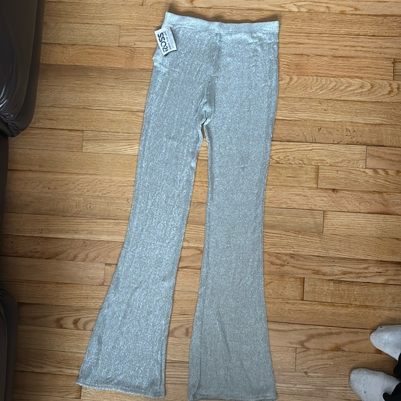 Vibe Pants - New Sheer Silver Flare Legging Pants